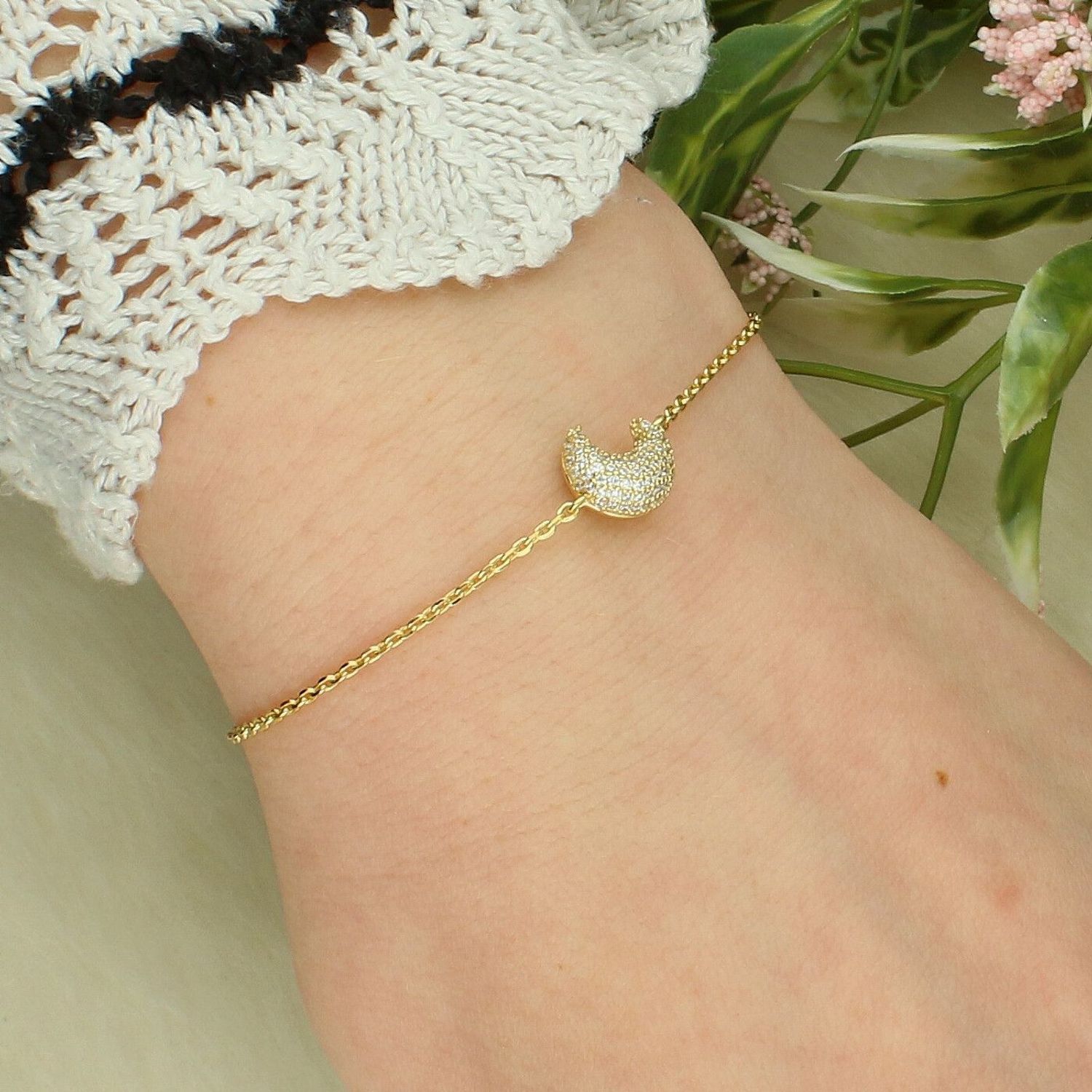 Bransoletka Nomination LifePoetry z kopulastym księżycem  z białymi cyrkoniami w srebrze.jpg